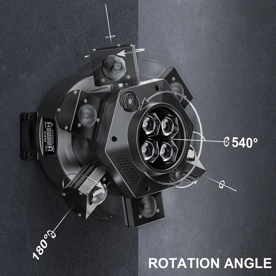 ⏰Last Day $36.99 🛒150W Moving Head DJ Lights 6 Arms Party Lights RGBW 4IN1 LED Stage Lighs DMX512 For Wedding Party Disco KTV Wedding
